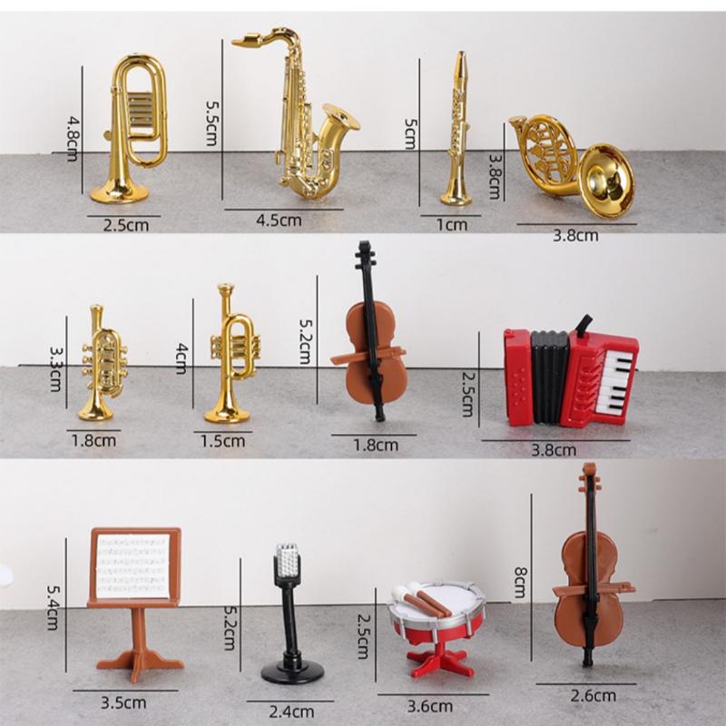 Musical Instrument Project - 1 Set Home Decor Toy 1:12
