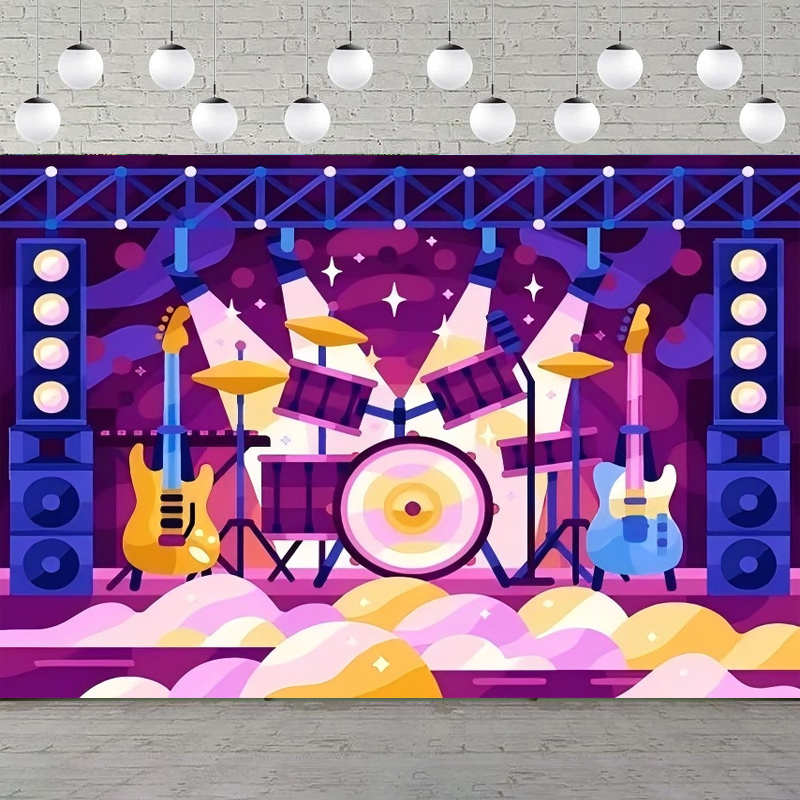 Musical Instrument You Blow Into - Photography Backdrop Rock Star Toy Set
