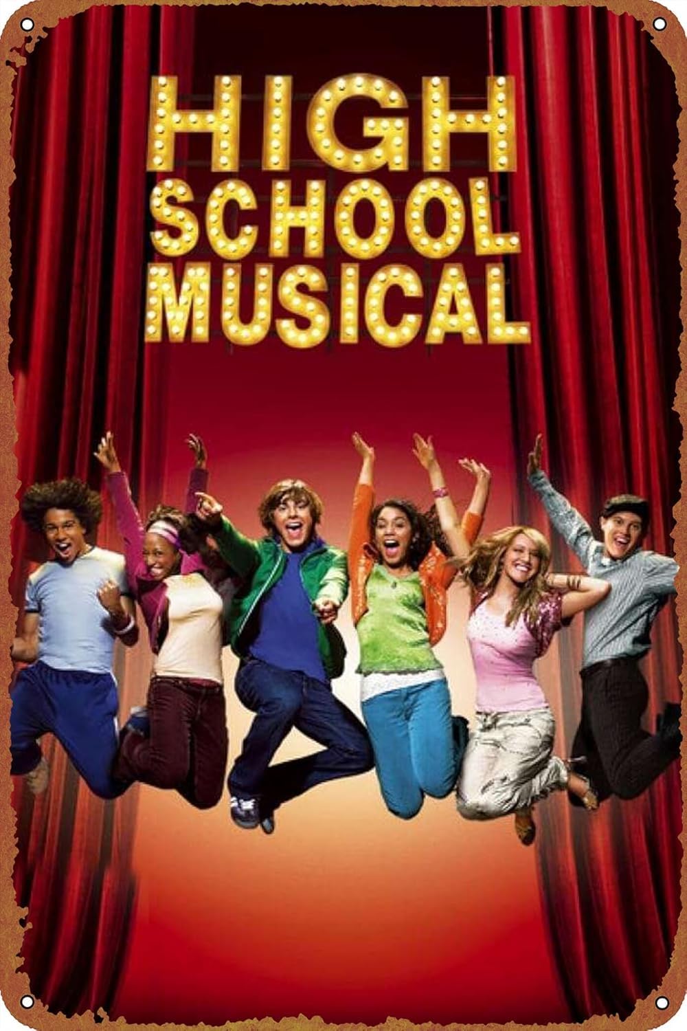 Musical Instrument Sign - High School Musical Movie Poster Vintage