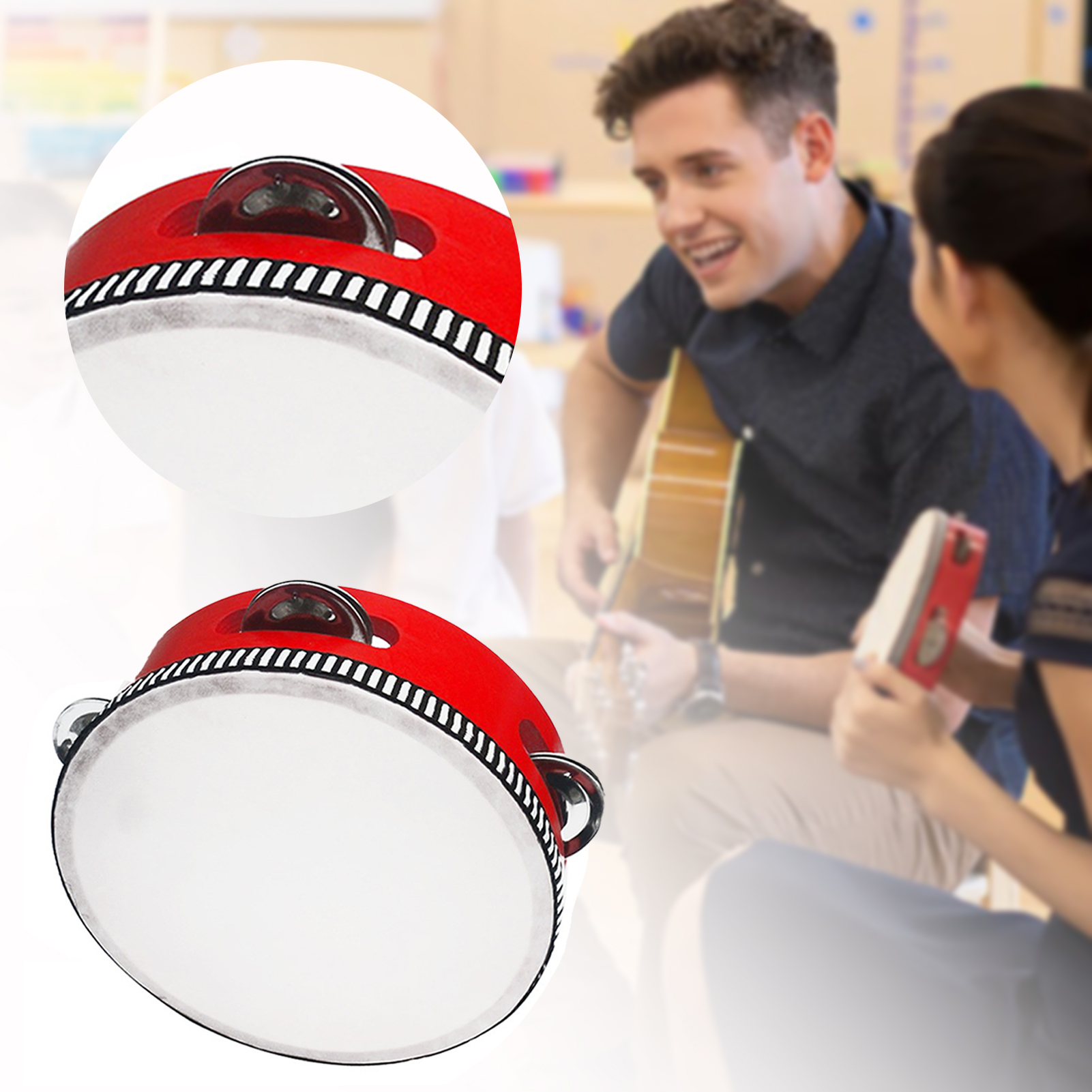Tambourines For Children Porta - مراجعة Musical Instrument Lute وسعره