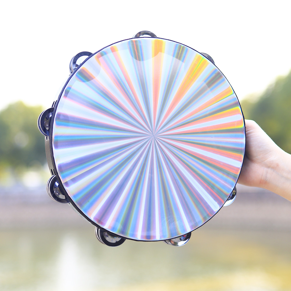 10 Inch Tambourine Hand Crank  - مراجعة Musical Instrument Project وسعره