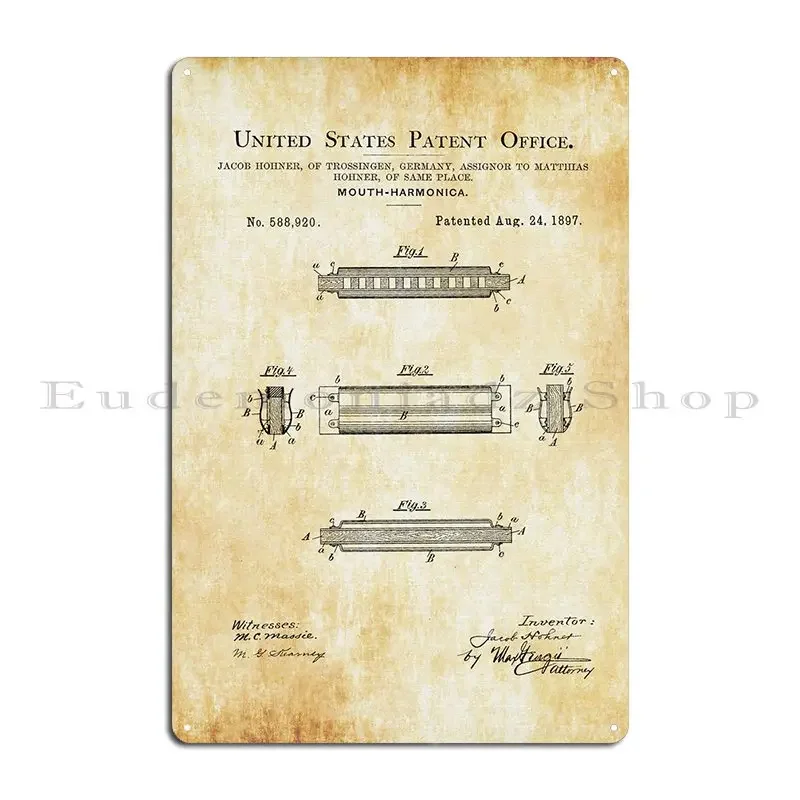 Hohner Harmonica Patent Player - مراجعة Musical Instrument Sign وسعره