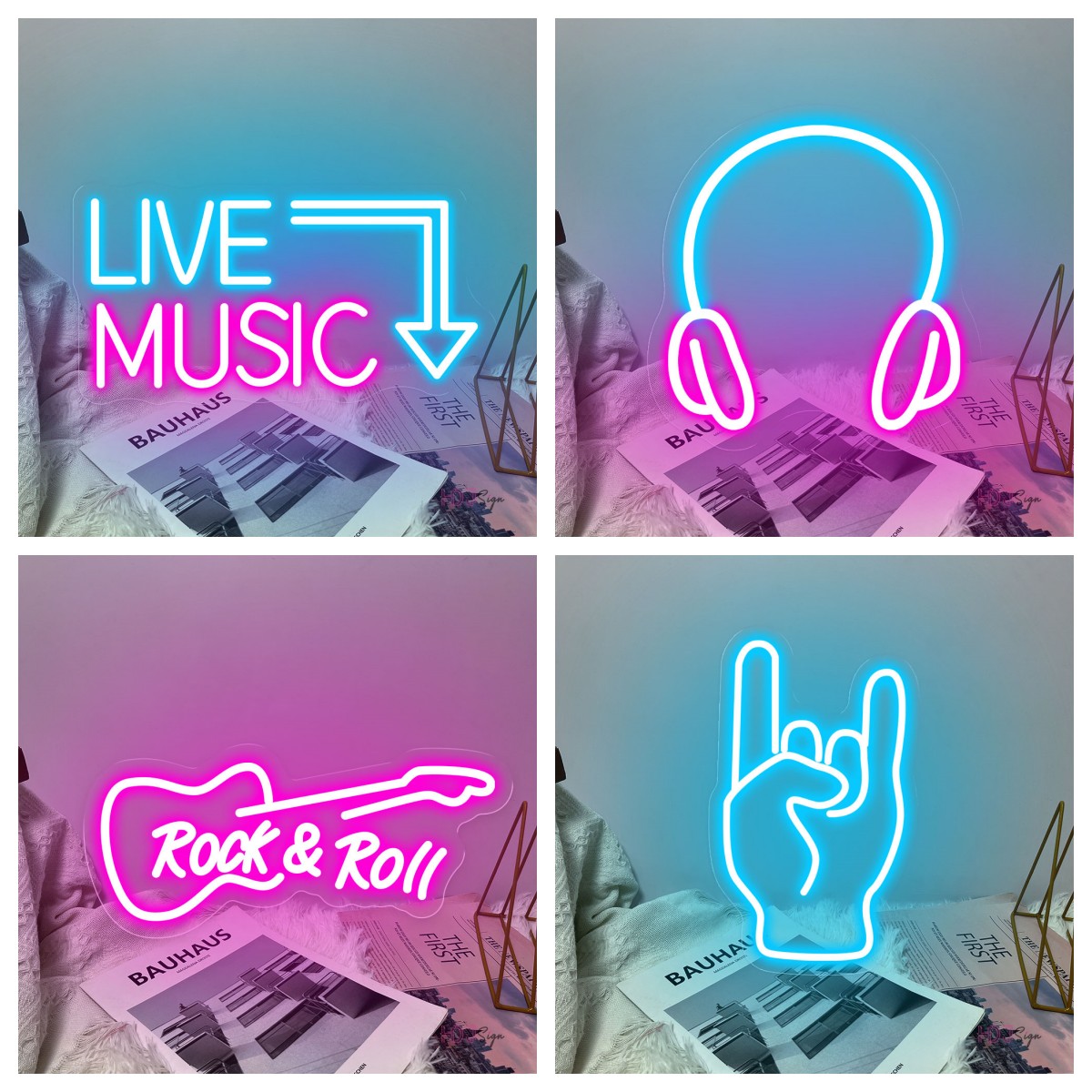 Live Music LED Neon Signs for  - مراجعة Musical Instrument Sign وسعره