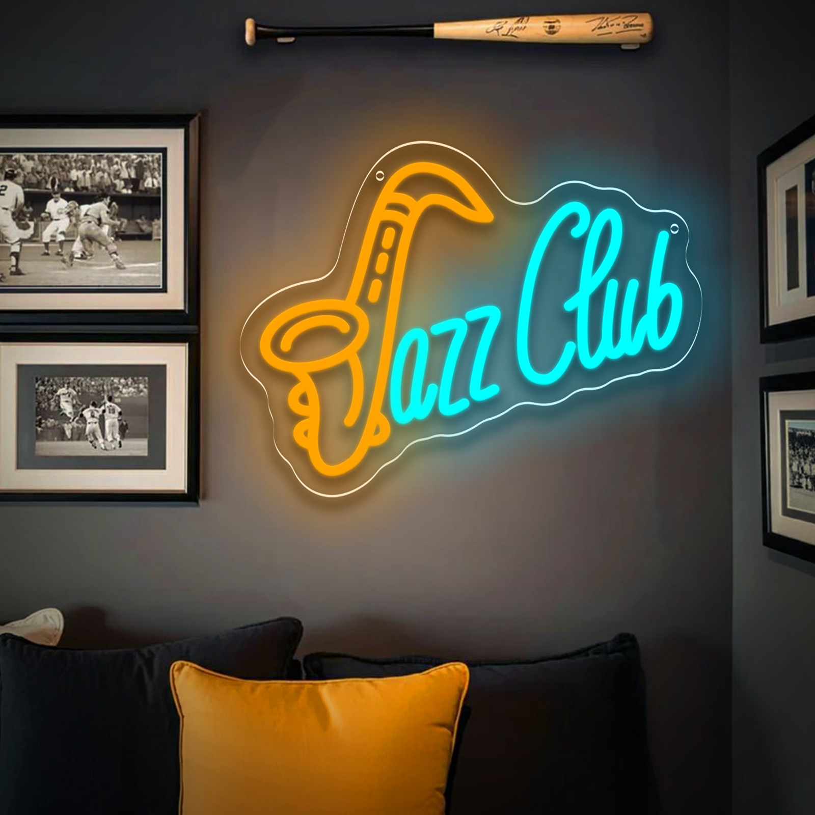 Jazz Club LED Neon Sign Saxoph - مراجعة Musical Instrument Sign وسعره