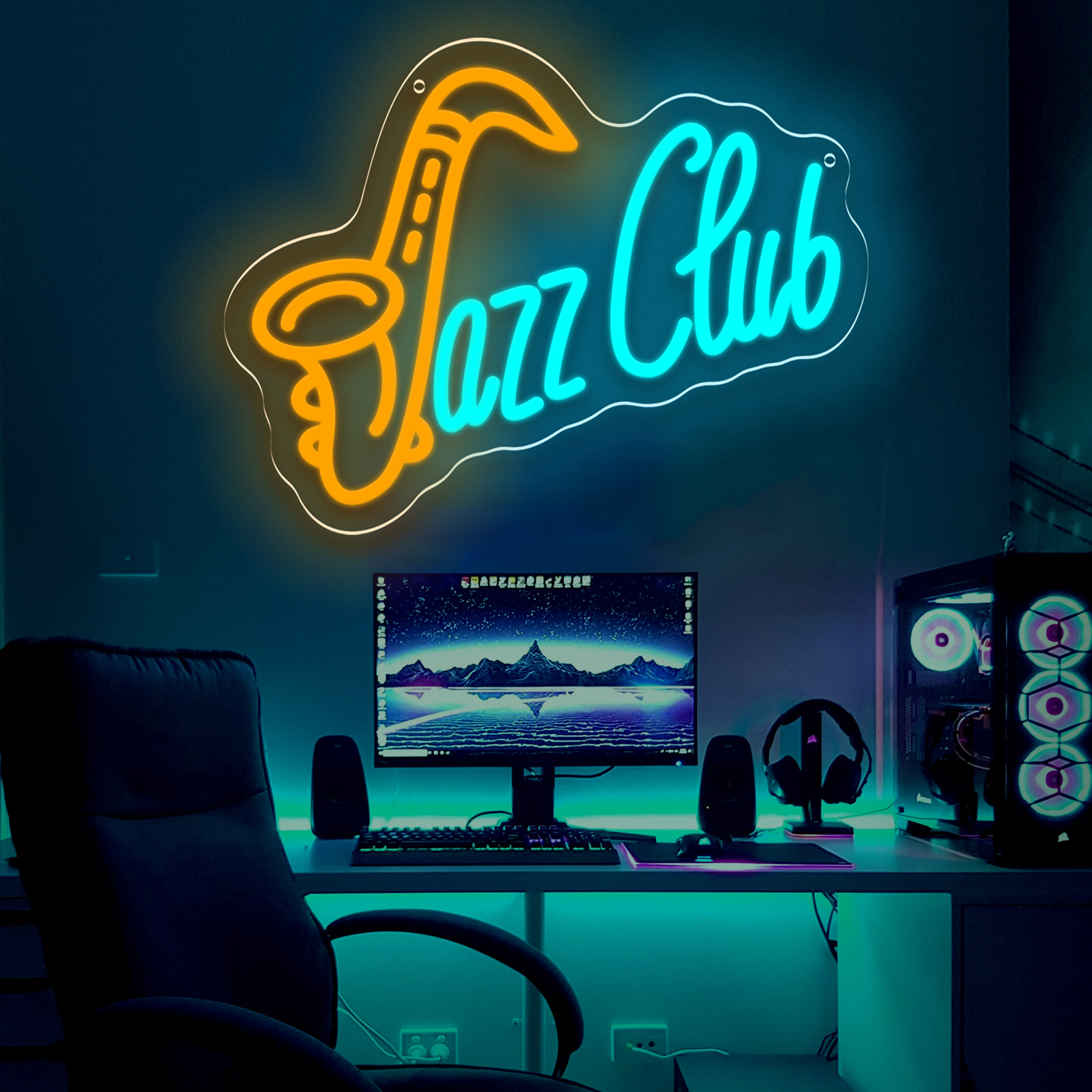 Jazz Club LED Neon Sign Saxoph - مراجعة Musical Instrument Sign وسعره