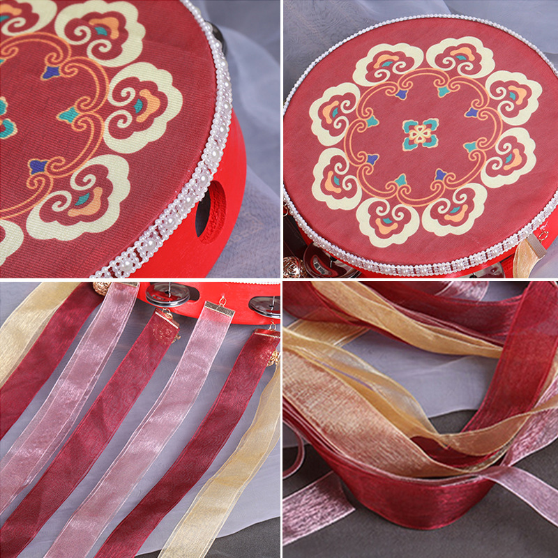 Decorative Tambourine with Col - مراجعة Musical Instrument Lute وسعره