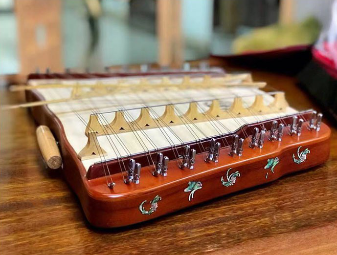 Small dulcimer yangqin treble  - مراجعة Musical Instrument Lute وسعره
