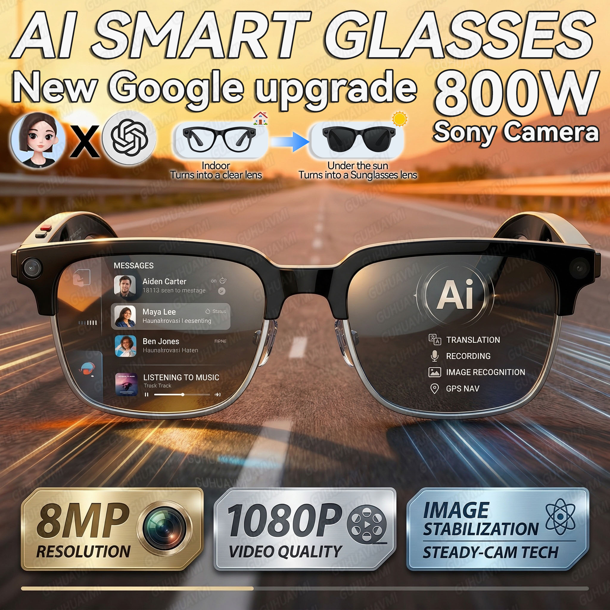 2026New AI Smart Glasses 120+L - مراجعة Musical Instrument Japanese وسعره