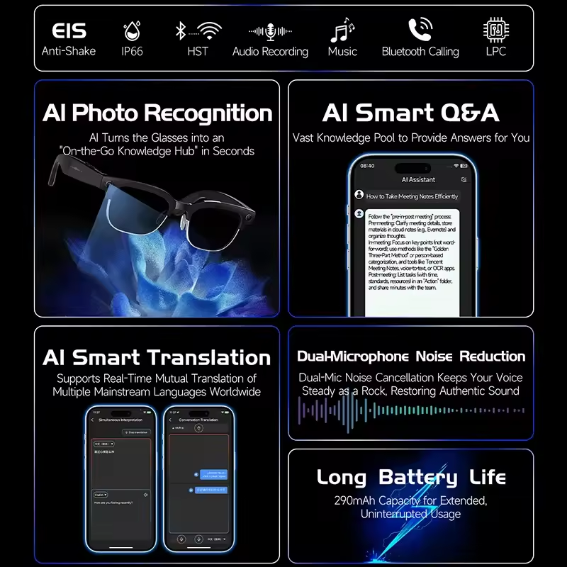 2026New AI Smart Glasses 120+L - مراجعة Musical Instrument Japanese وسعره