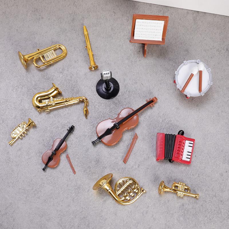 1 Set Home Decor Toy 1:12 Doll - مراجعة Musical Instrument Project وسعره