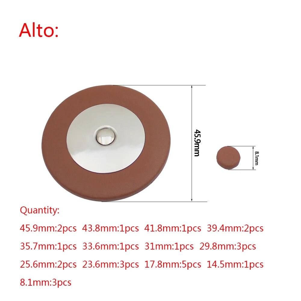 Saxophone Pads Universal Butto - مراجعة Musical Instrument Oboe وسعره