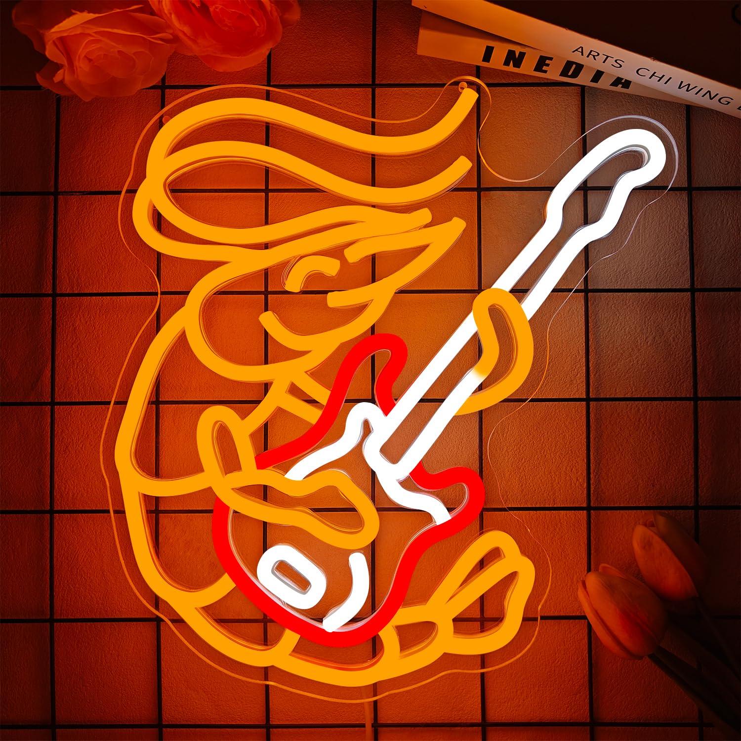 Shrimp Playing Guitar Neon Sig - مراجعة Musical Instrument Sign وسعره