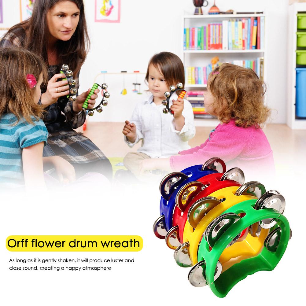 4pcs Tambourine Jingles Rattle - مراجعة Musical Instrument All وسعره