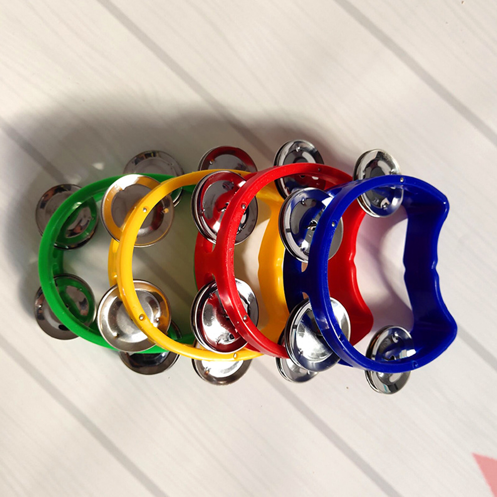 4pcs Tambourine Jingles Rattle - مراجعة Musical Instrument All وسعره