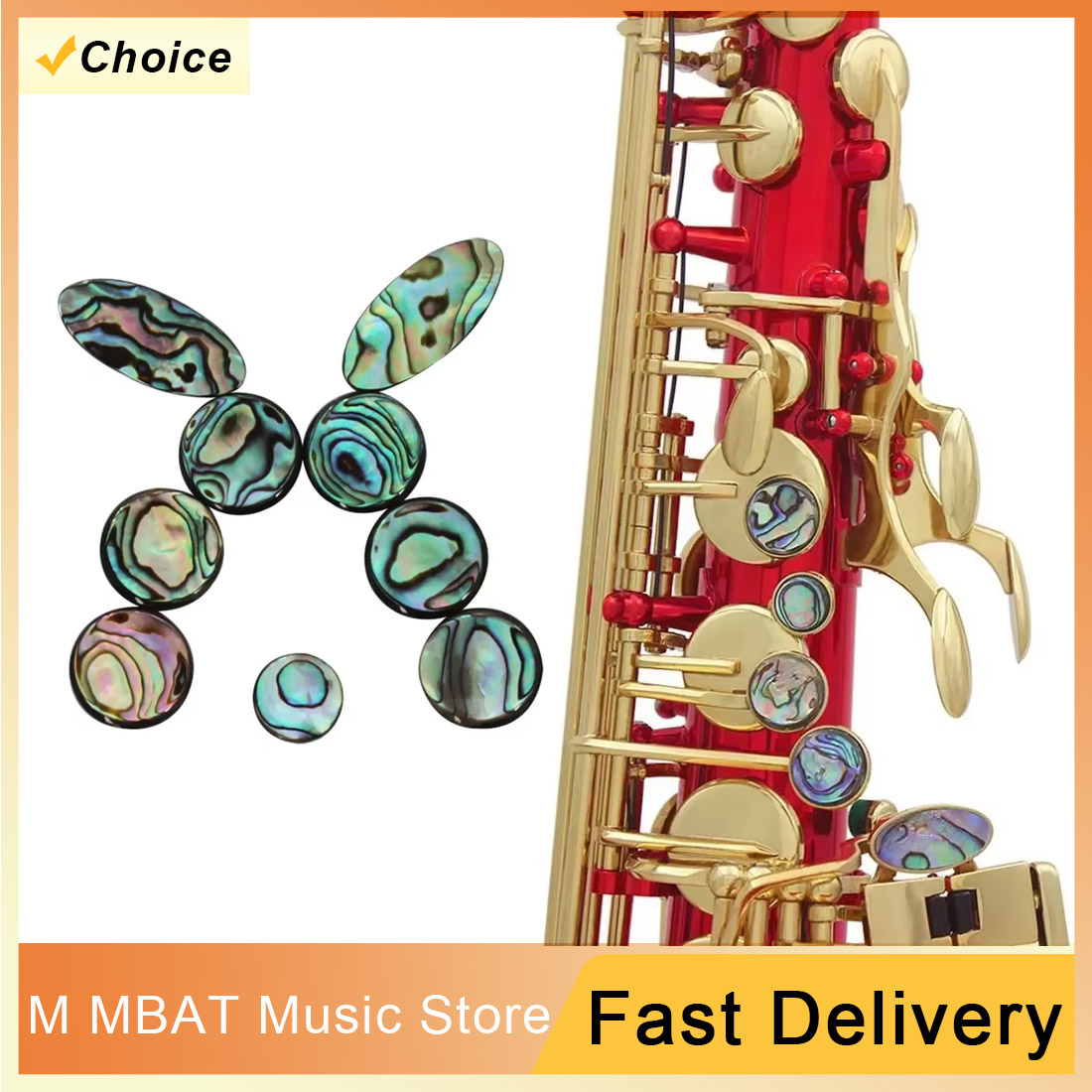M MBAT  Abalone Shell Saxophon - مراجعة Musical Instrument Oboe وسعره