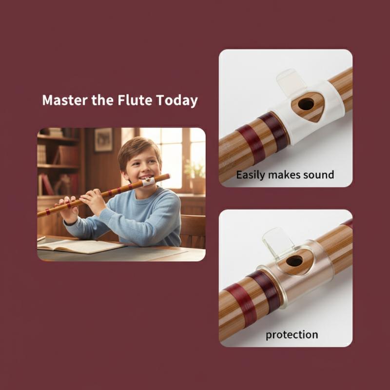 1PC Bamboo Flute Blowing Aid F - مراجعة Musical Instrument You Blow Into وسعره