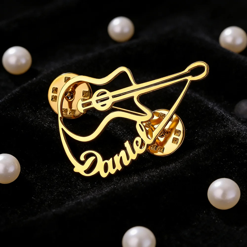 Personalized Violin Brooch Cus - مراجعة Musical Instrument Name وسعره