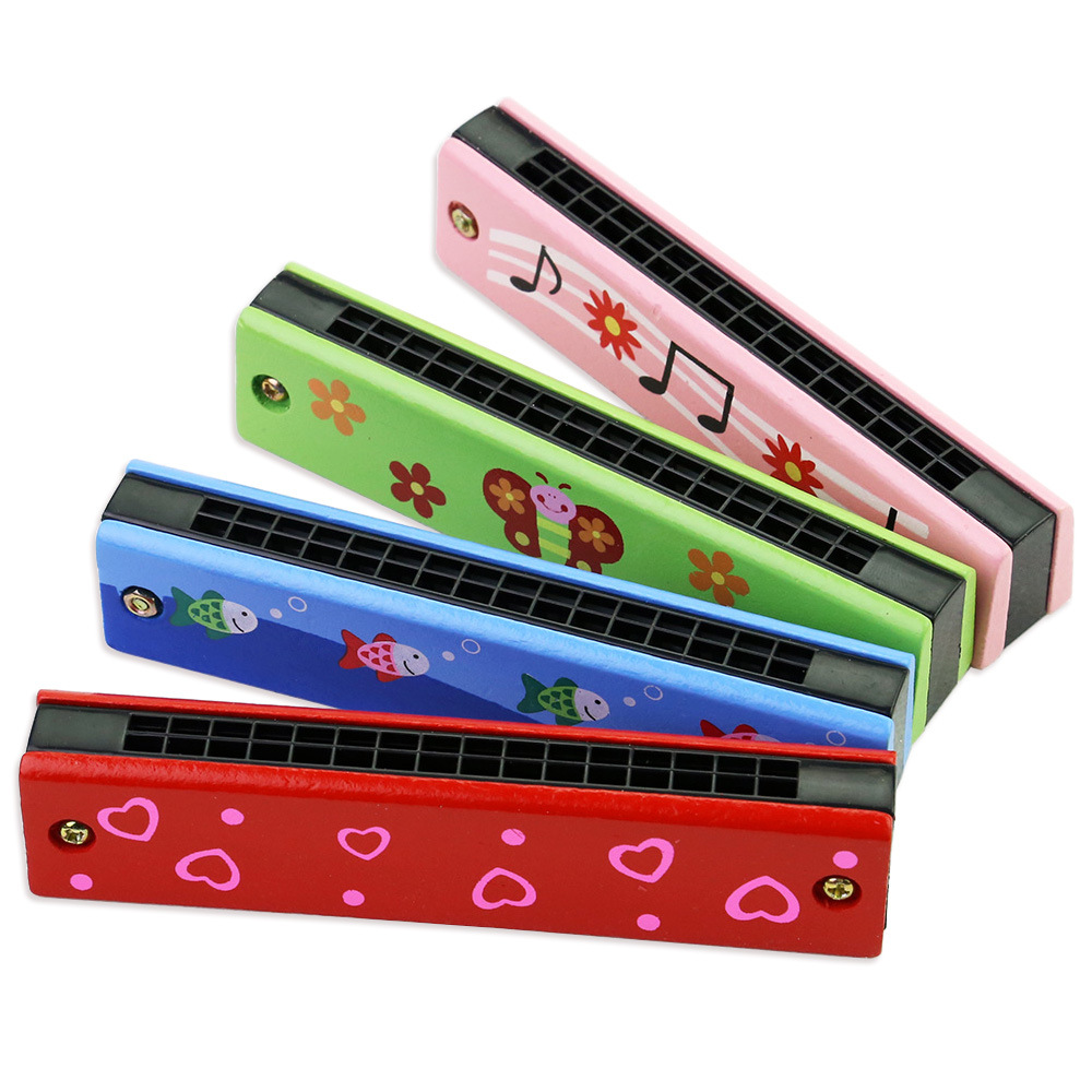 Children's Harmonica, Wooden M - مراجعة Musical Instrument You Blow Into وسعره