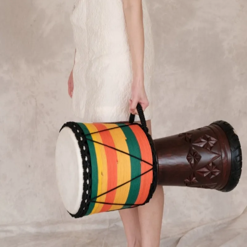 12 Inch Djembe Mahogany Africa - مراجعة Musical Instrument All وسعره