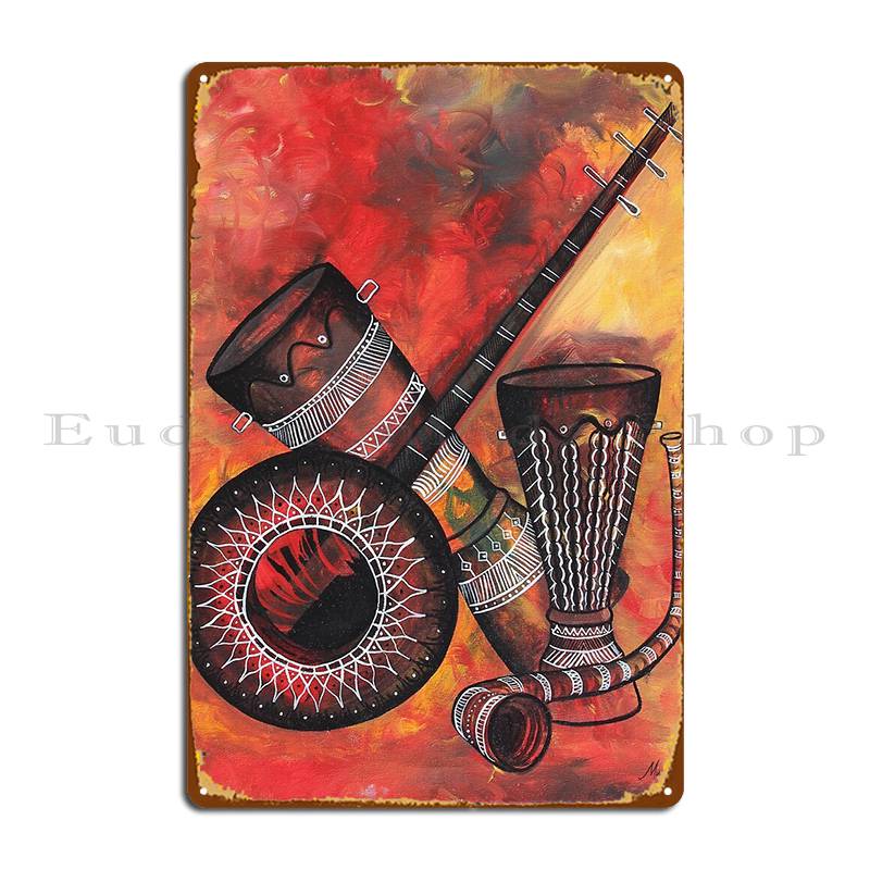 Music Instrument Metal Sign Ga - مراجعة Musical Instrument Sign وسعره