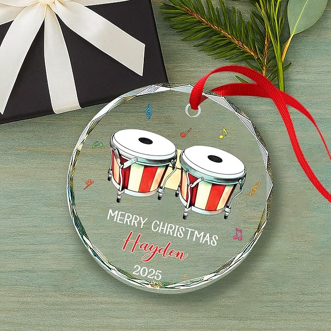 Bongo Drum Player Christmas Or - مراجعة Musical Instrument Name وسعره