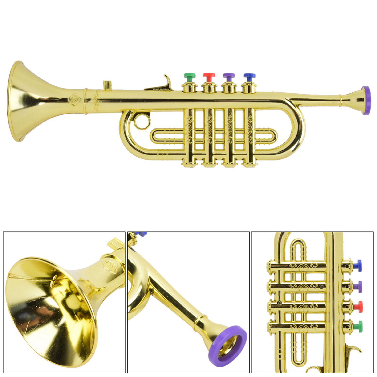Kid Trumpet Golden Coated Plas - مراجعة Musical Instrument Project وسعره