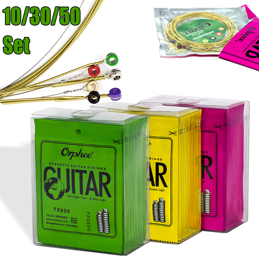 10/50 Set Orphee Acoustic Guit - مراجعة Charango 10 String وسعره