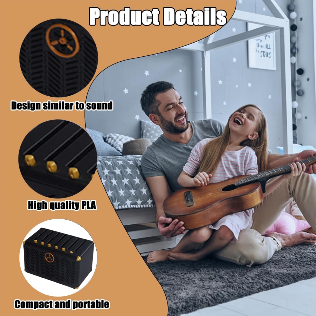 Guitar Pick Holder, 3D Printed - مراجعة Cajon Musical Instrument وسعره