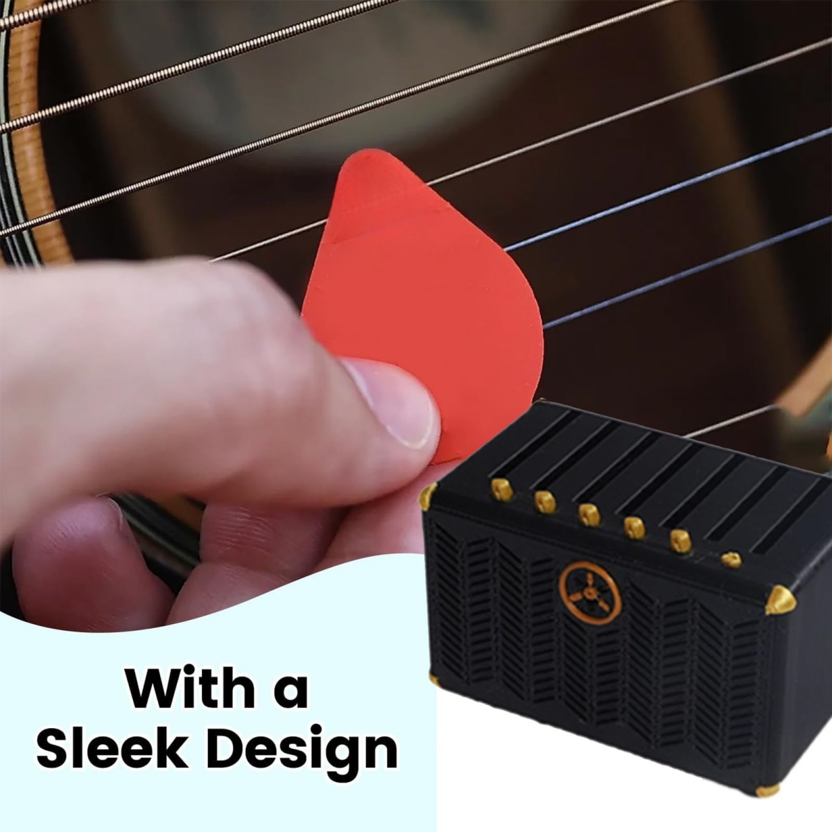 Guitar Pick Holder, 3D Printed - مراجعة Cajon Musical Instrument وسعره