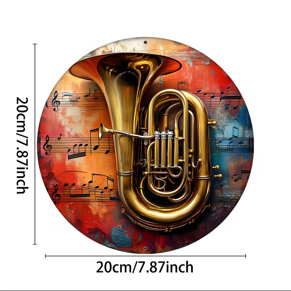 Tin Sign - Vintage Durable Met - مراجعة Musical Instrument Sign وسعره