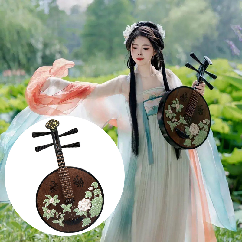 Solid Wood Pipa Chinese Tradit - مراجعة Musical Instrument Lute وسعره